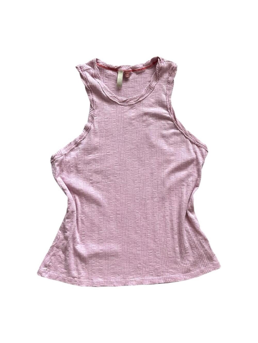 Pilcro Anthropologie Sleeveless Pink Textured Women's Tank Top